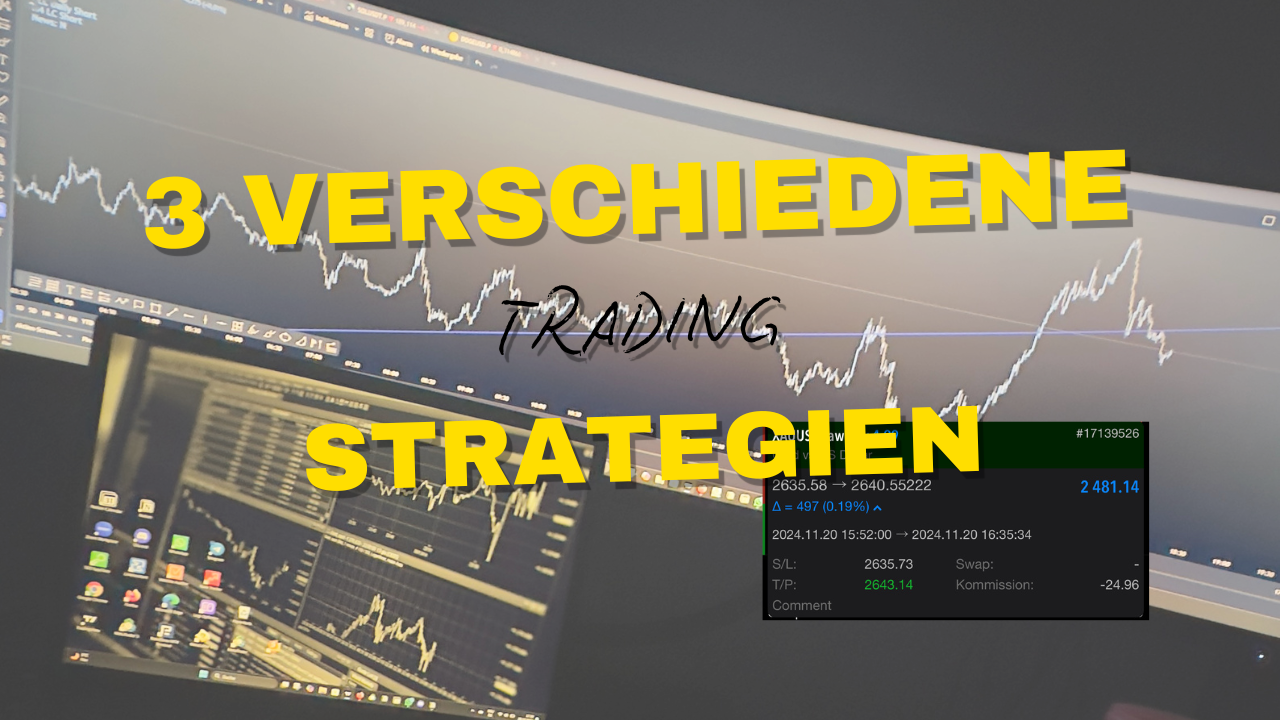 3 verschiedene Trading Strategien